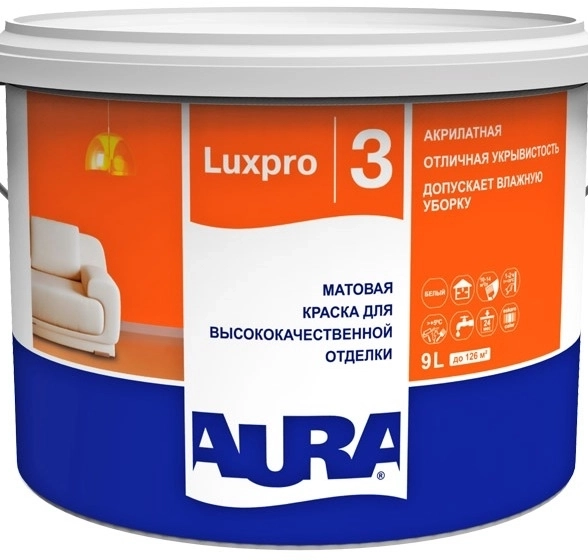 Краска AURA LUXPRO 3 матовая 9л