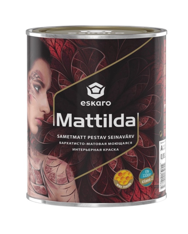 Краска Eskaro Mattilda акрилат.моющ.мат д/вн.раб.0,95л