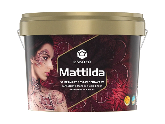Краска Eskaro Mattilda акрилат.моющ.мат д/вн раб.9,5л