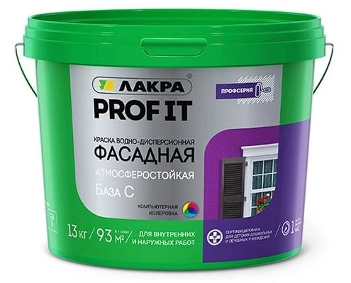 Краска Лакра PROF IT фасадная база С 3кг