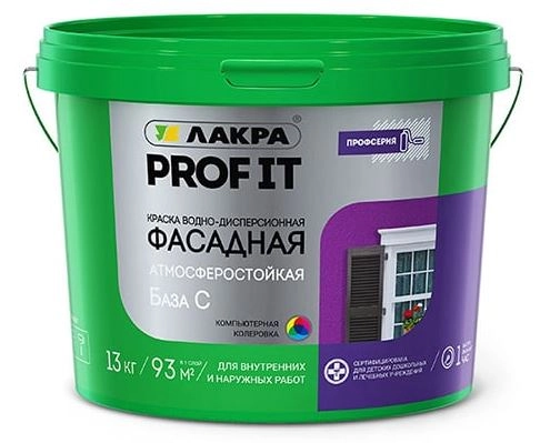 Краска Лакра PROF IT фасадная база С 3кг