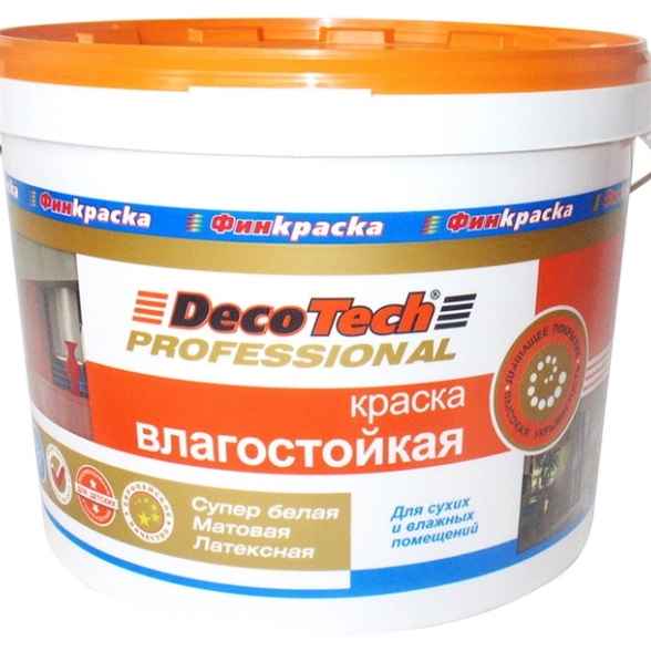 Краска в/э DecoTech влаг 14,4кг