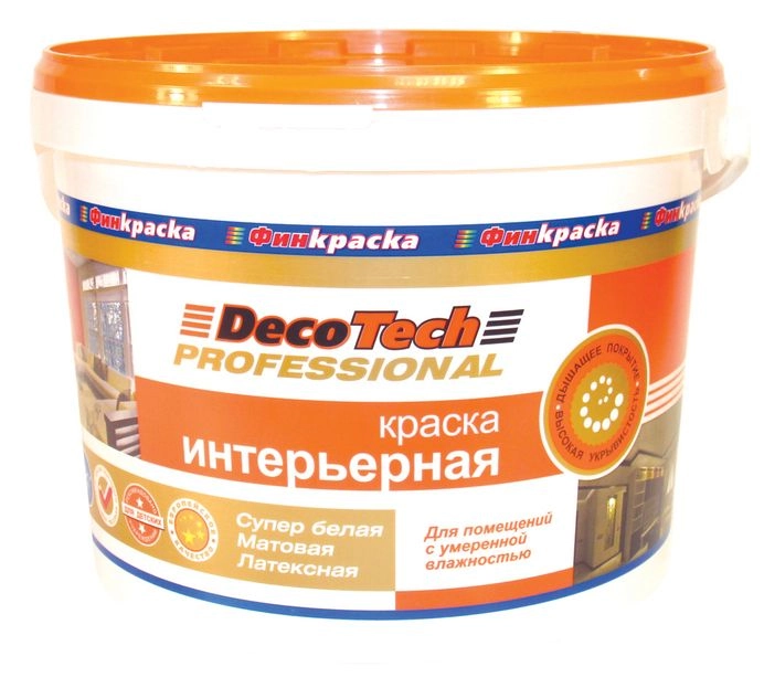 Краска в/э DecoTech интерьерная 14,4кг