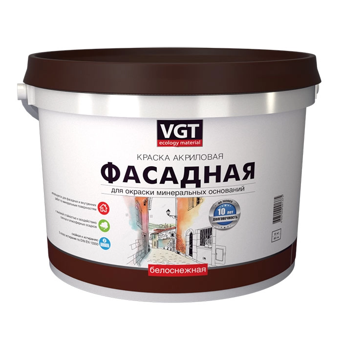 Краска ВДАК-1180 ВГТ фасад.белосн.15кг