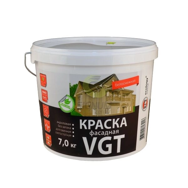 Краска ВДАК-1180 ВГТ фасад.белосн.7кг