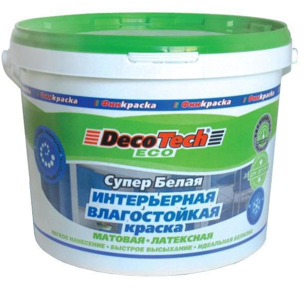 Краска в/э DecoTech Eco инт/влаг 14кг