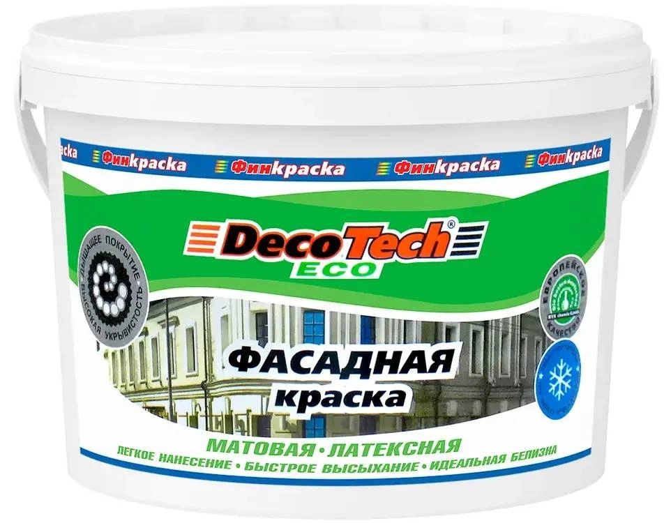 Краска в/э DecoTech Eco Фасадная 14кг