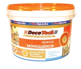 Краска в/э DecoTech моющ. 14кг