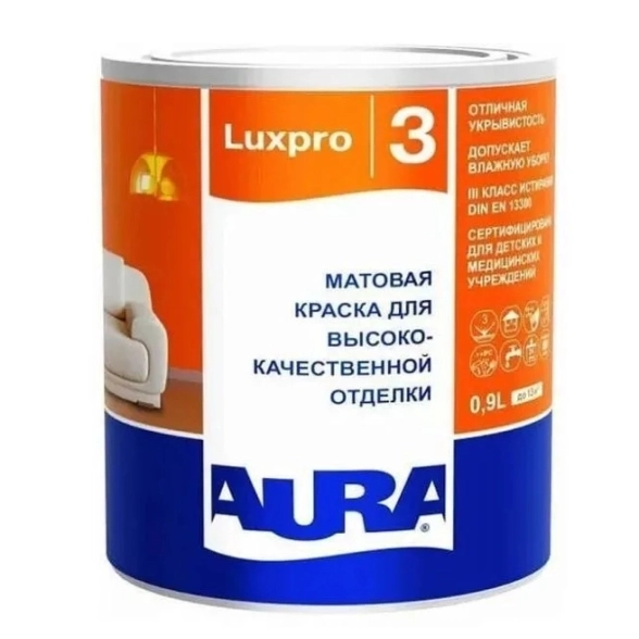 Краска AURA LUXPRO 3 TR матовая 0,9л