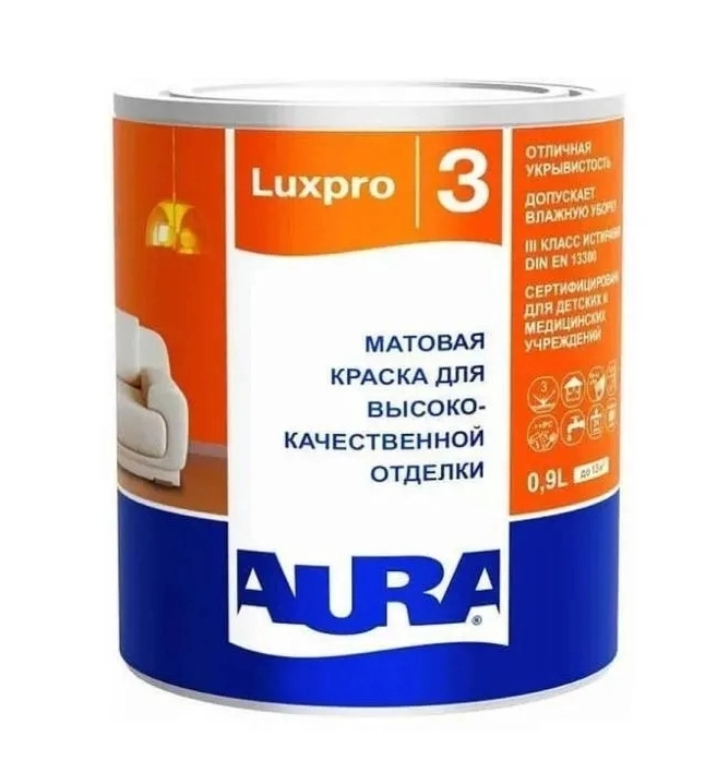 Краска AURA LUXPRO 3 TR матовая 0,9л