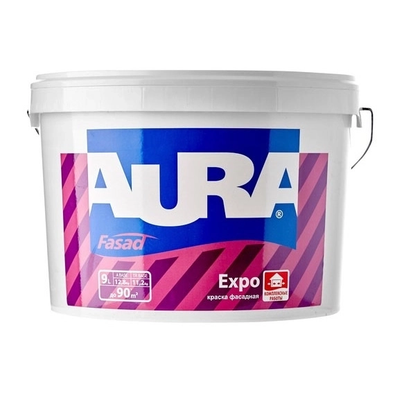 Краска фасадная AURA Expo TR матовая 0,9л