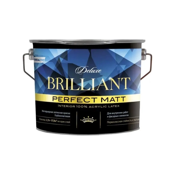 Краска PARADE DELUXE Brilliant perfect matt База А 2,7л