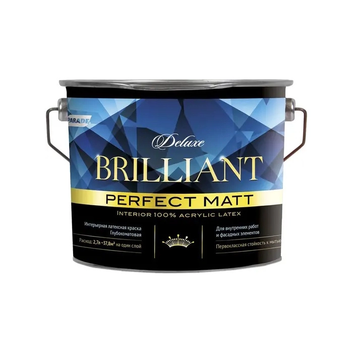 Краска PARADE DELUXE Brilliant perfect matt База А 2,7л