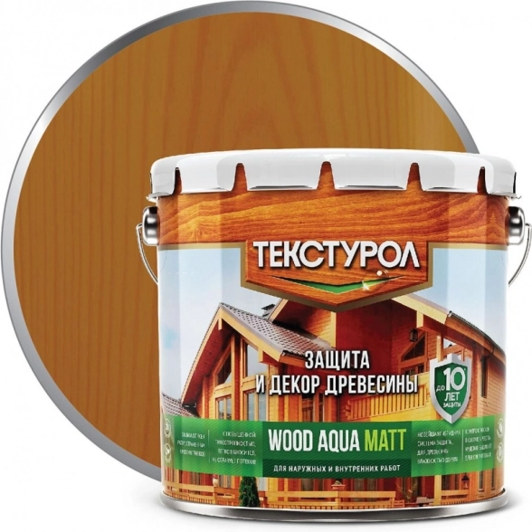 Текстурол WOOD AQUA MATT Тик 2,5л