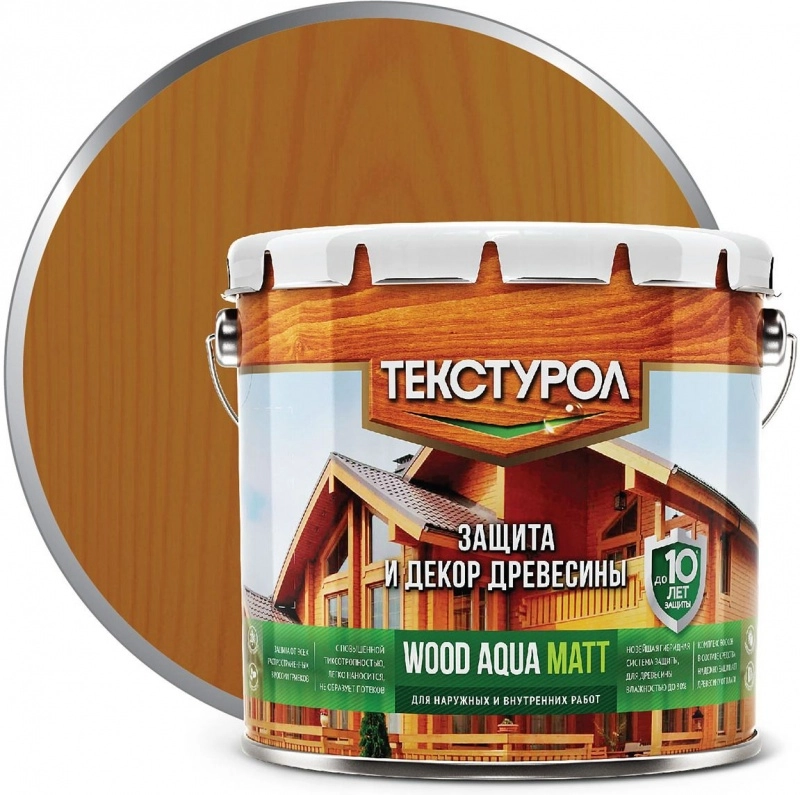 Текстурол WOOD AQUA MATT Тик 2,5л