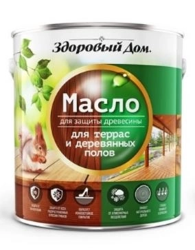 Масло Здоровый Дом д/террас/дер.полов орех 0,75л