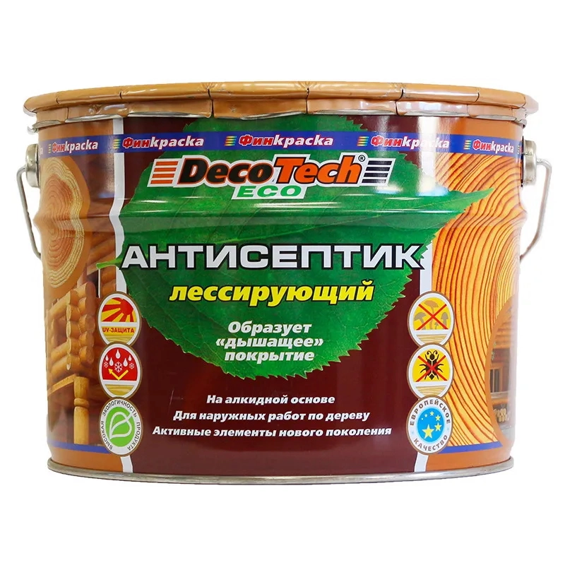 Антисептик DecoTech Eco махагон 10л