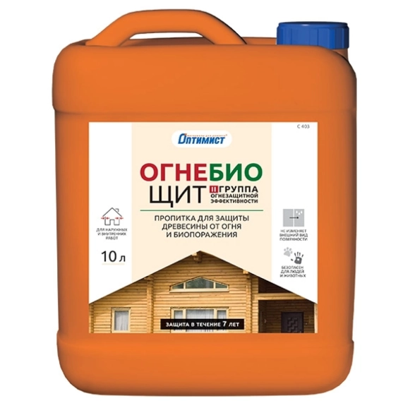 Пропитка Оптимист C403 д/дерева Огнебиощит изумруд 10л