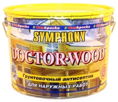 Антисептик SYMPHONY грунтовочный доктор вуд 10/9л/7,2кг