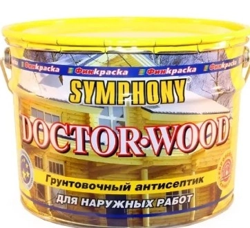 Антисептик SYMPHONY грунтовочный доктор вуд 1/0.9л/0,72кг