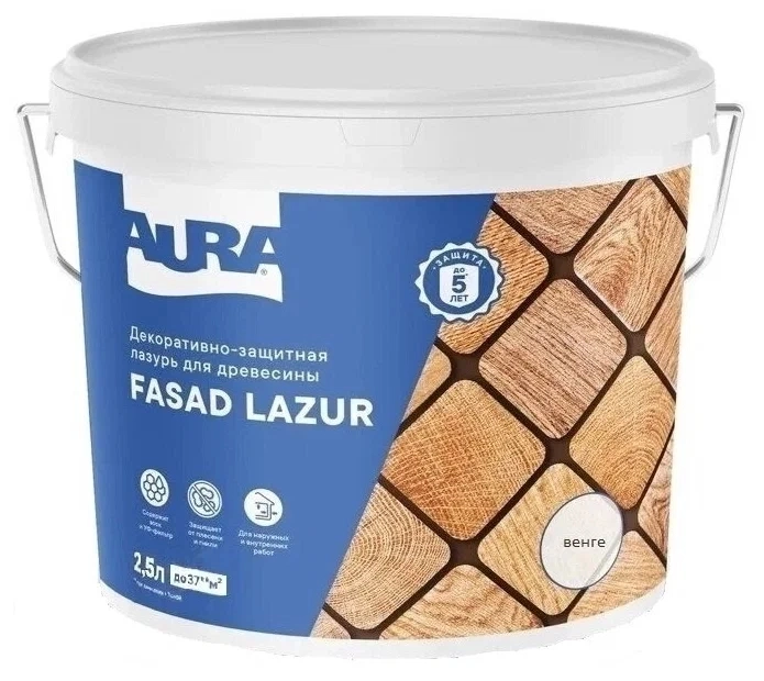 Антисептик Aura Fasad Lazur венге 2,5л