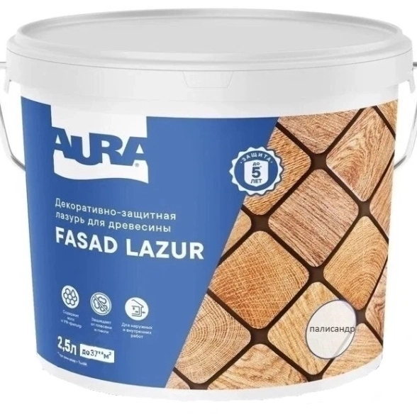 Антисептик Aura Fasad Lazur палисандр 2,5л