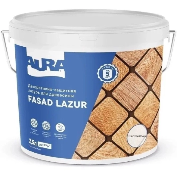 Антисептик Aura Fasad Lazur бесцв 2,5л
