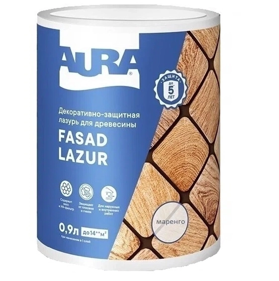 Антисептик Aura Fasad Lazur маренго 0,9л