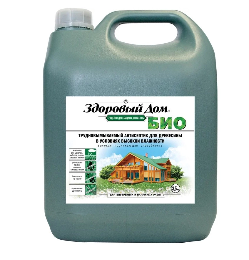 Пропитка Здоровый дом БИО желто-зел. 3,5кг