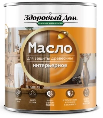 Масло Здоровый Дом интерьерное махагон 0,75л