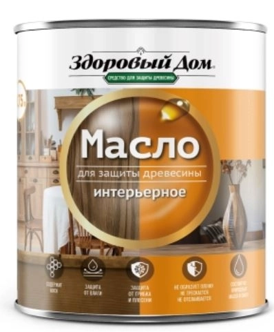 Масло Здоровый Дом интерьерное серо-голубой 0,75л