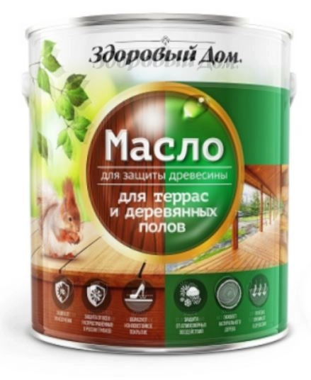 СО Масло Здоровый Дом д/террас/дер.полов тик 0,75л