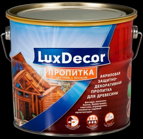 Пропитка для дерева LUXDEC серый 5л