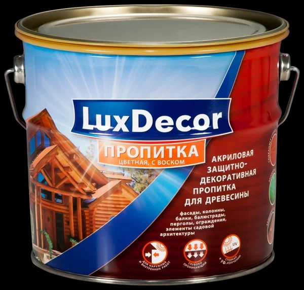 Пропитка для дерева LUXDEC серый 5л