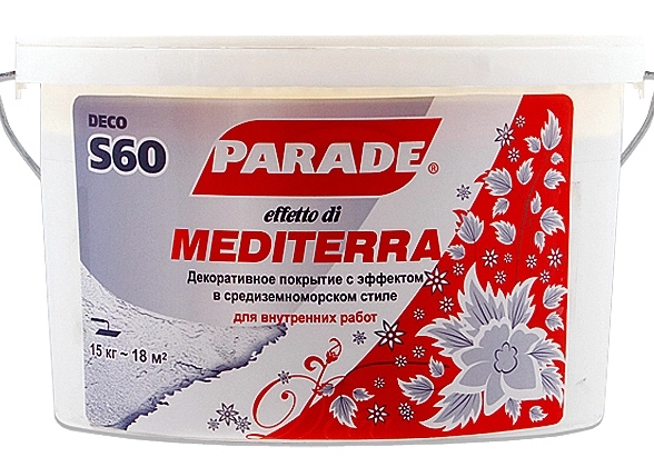 Декор.покр.Parade S60 Mediterra Бел 15кг