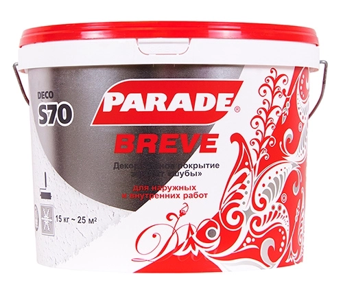 Декор.покрытие PARADE DECO Breve S70 шуба Белый 4кг