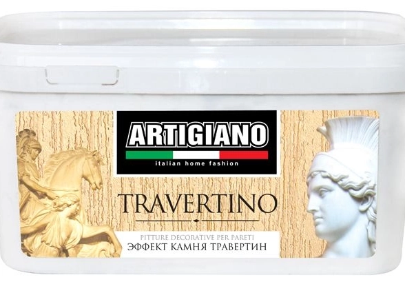 Краска декоративная ARTIGIANO TRAVERTINO 7,5л