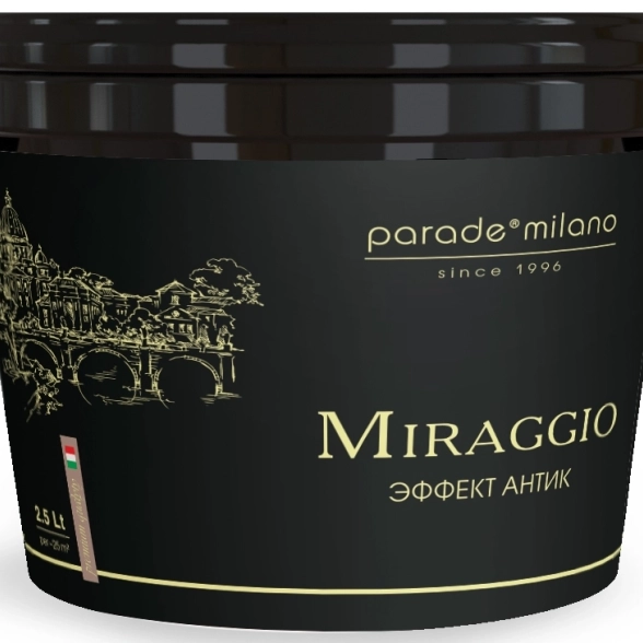 Декоративное покрытие PARADE Miraggio 2,5л эф.антик,бел.хлоп