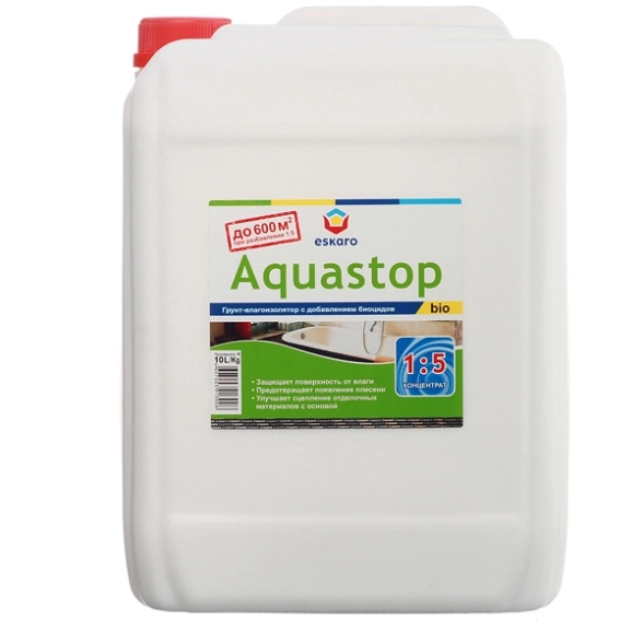 Грунт-концентрат Eskaro Aquastop Bio акриловый 10л