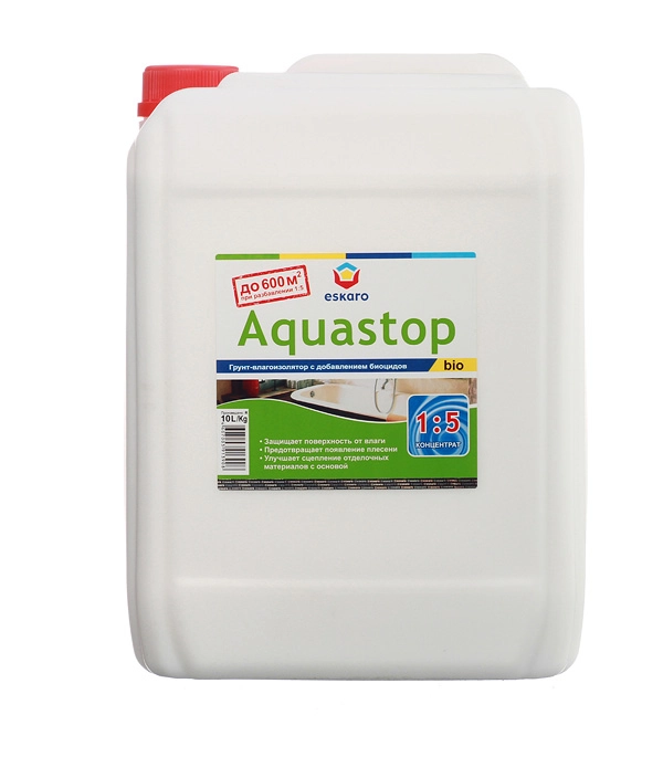 Грунт-концентрат Eskaro Aquastop Bio акриловый 10л
