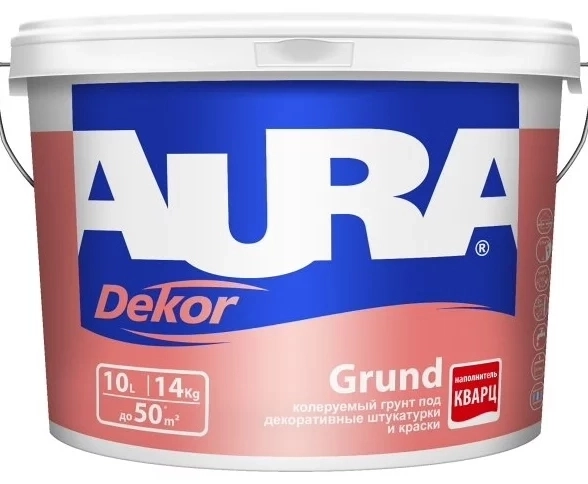 Грунтовка AURA DEKOR GRUND под дек.штук./краски колер.14кг
