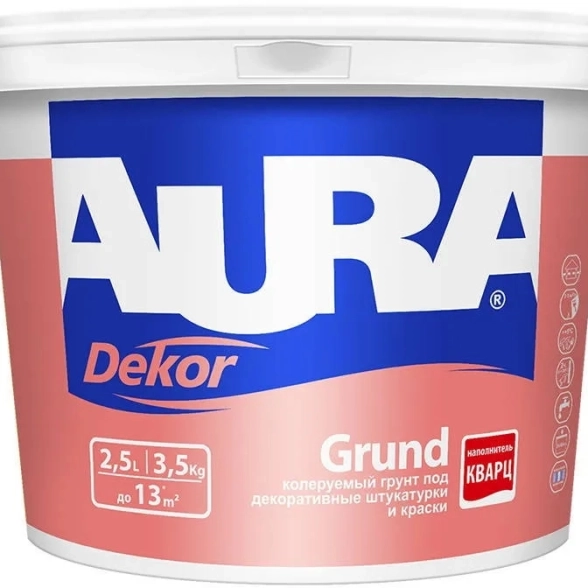 Грунтовка AURA DEKOR GRUND под дек.штук./краски колер.3,5кг