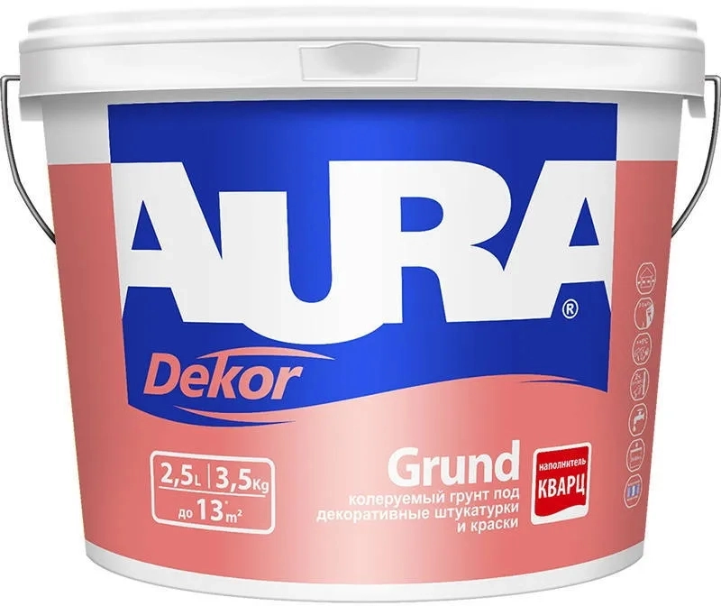Грунтовка AURA DEKOR GRUND под дек.штук./краски колер.3,5кг