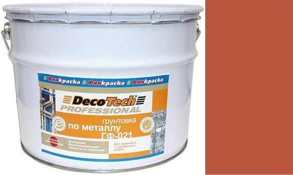 Грунтовка DecoTech ГФ-021 кр-коричн 0,9кг