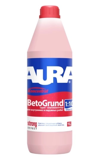 Грунтовка Aura BetoGrund концентрат влагоизолятор 1л