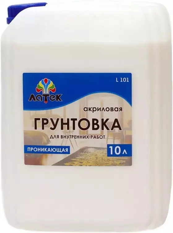 Грунтовка акрил. Латек Л101 вн/раб проник. 10л