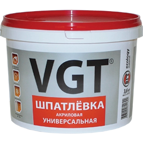 Шпатлевка ВГТ д/нар/внутр. работ 3.6кг
