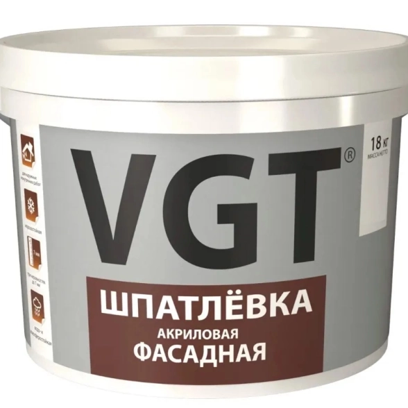 Шпатлевка ВГТ фасадная 18кг