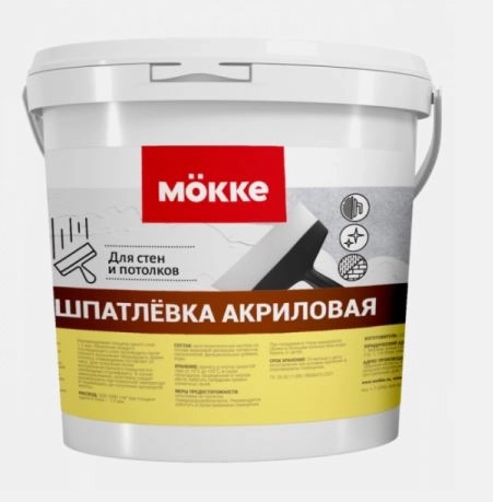 Шпатлевка акриловая д/стен/потолков MOKKE 3кг