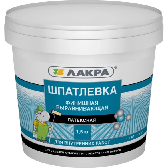 Шпатлевка Лакра латексная фин. выравн. 1,5кг-image-2